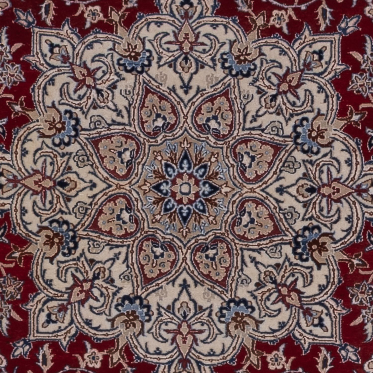 Persisk teppe - Nain - Premium - 206 x 132 cm - mørk rød