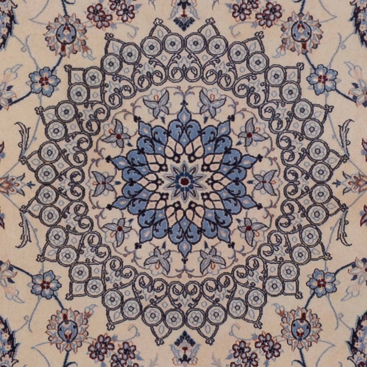 Perský koberec - Nain - Premium - 238 x 159 cm - béžová