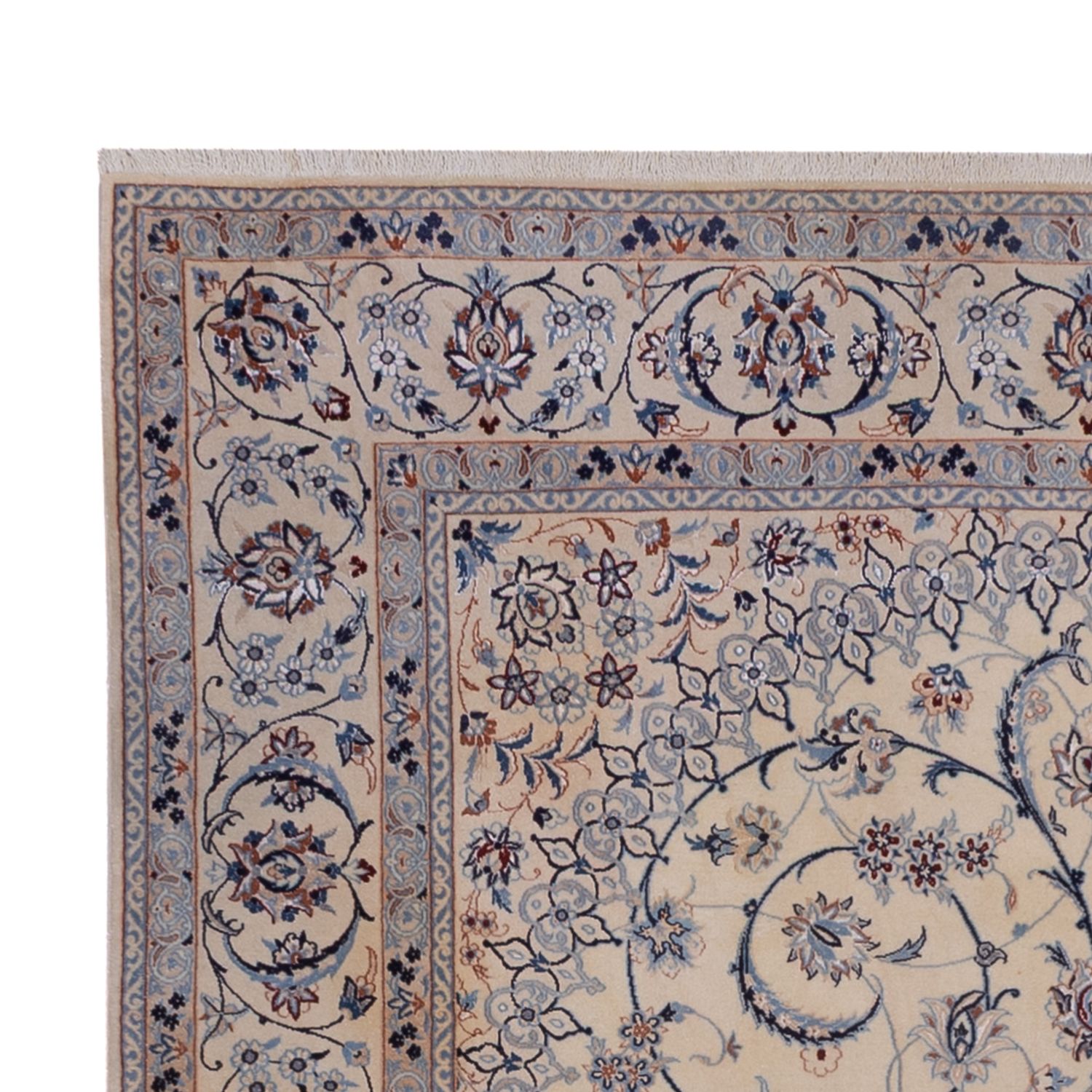 Perský koberec - Nain - Premium - 238 x 159 cm - béžová