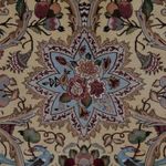 Perský koberec - Tabríz - Královský čtvercový  - 200 x 200 cm - olivově zelená