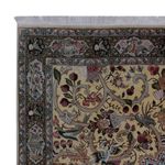 Perský koberec - Tabríz - Královský čtvercový  - 200 x 200 cm - olivově zelená