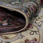 Perský koberec - Tabríz - Královský čtvercový  - 200 x 200 cm - olivově zelená