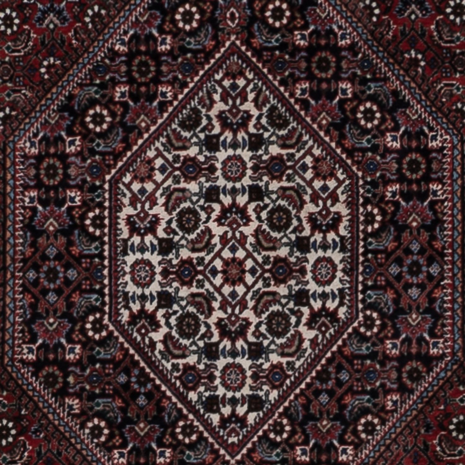 Perský koberec - Bijar - 200 x 130 cm - tmavě béžová