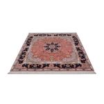 Perský koberec - Tabríz - Královský čtvercový  - 199 x 198 cm - lososová