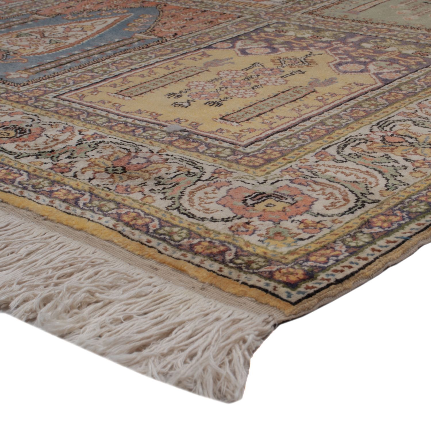 Hedvábný koberec - Kayseri - 214 x 153 cm - vícebarevné