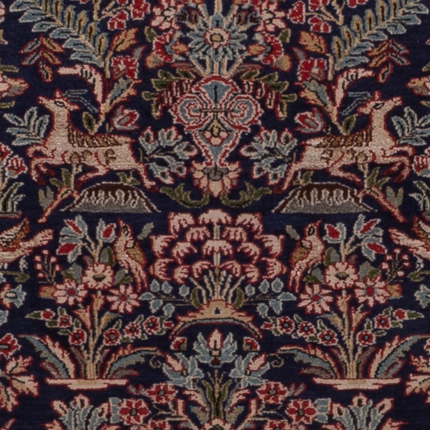 Persisk teppe - Ghom - 206 x 138 cm - mørk brun