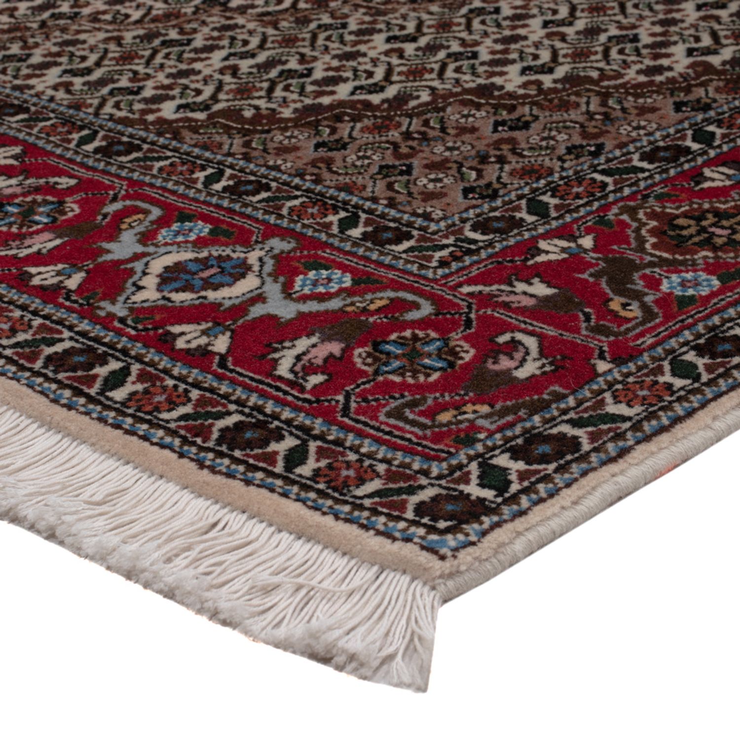 Persisk teppe - Tabriz - Royal - 206 x 138 cm - mørk beige