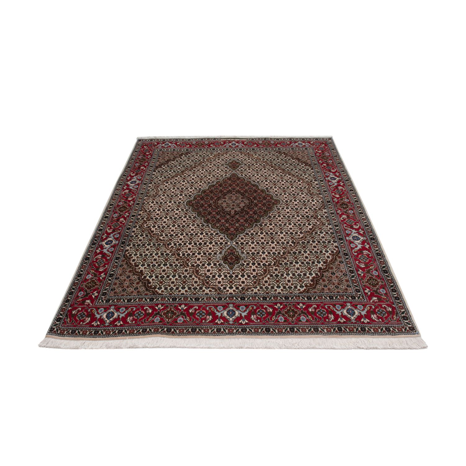 Persisk teppe - Tabriz - Royal - 206 x 138 cm - mørk beige