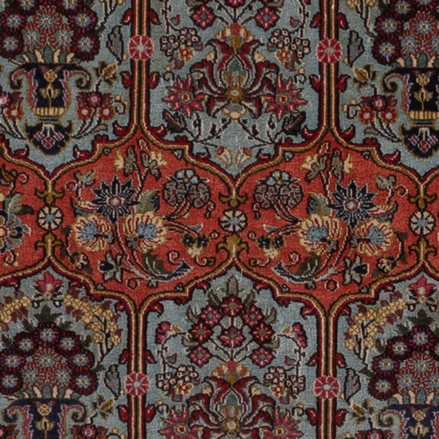 Persisk teppe - Ghom - 204 x 140 cm - mørkeblå