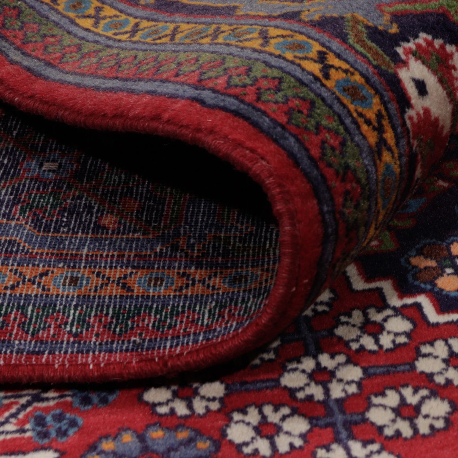 Perský koberec - Nomádský - 248 x 160 cm - tmavě červená