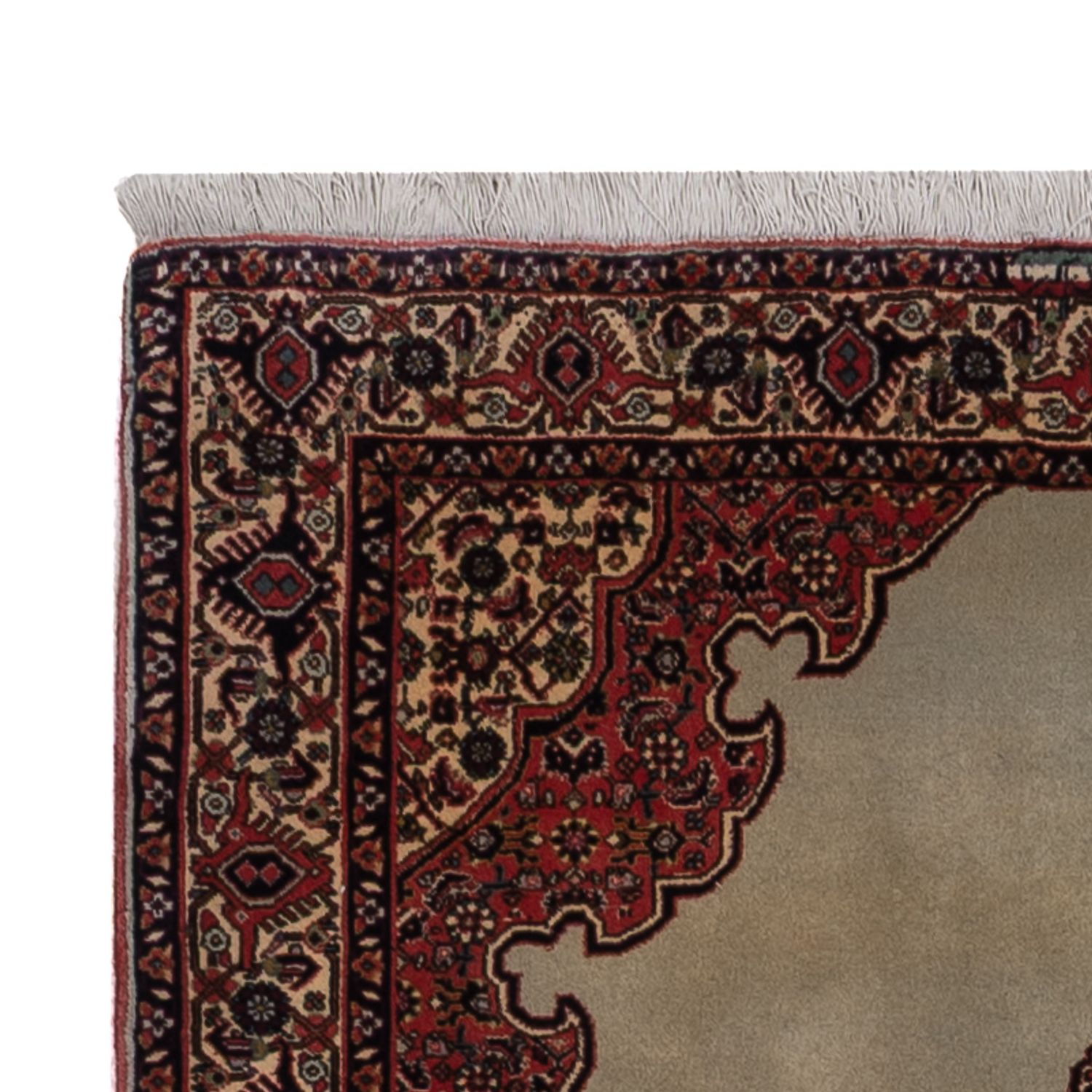 Alfombra persa - Bidjar - 174 x 112 cm - verde oliva