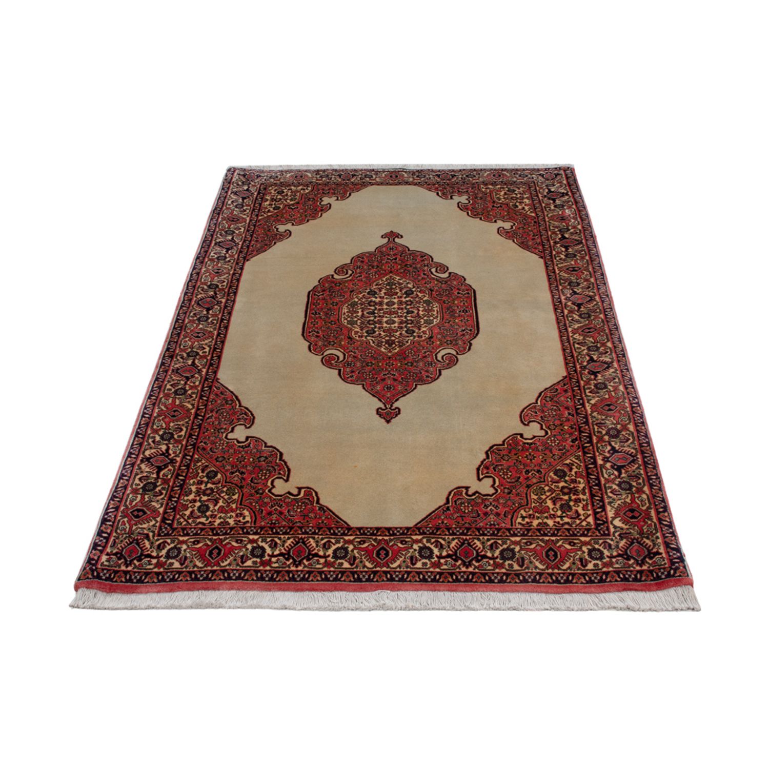 Alfombra persa - Bidjar - 174 x 112 cm - verde oliva