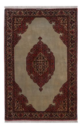 Alfombra persa - Bidjar - 174 x 112 cm - verde oliva