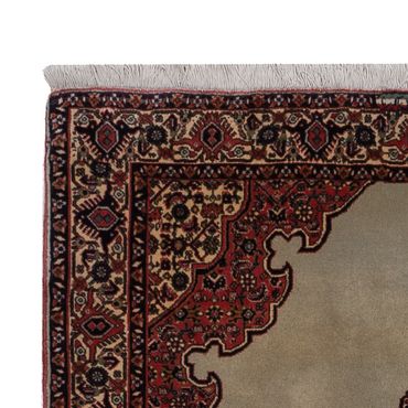 Alfombra persa - Bidjar - 174 x 112 cm - verde oliva