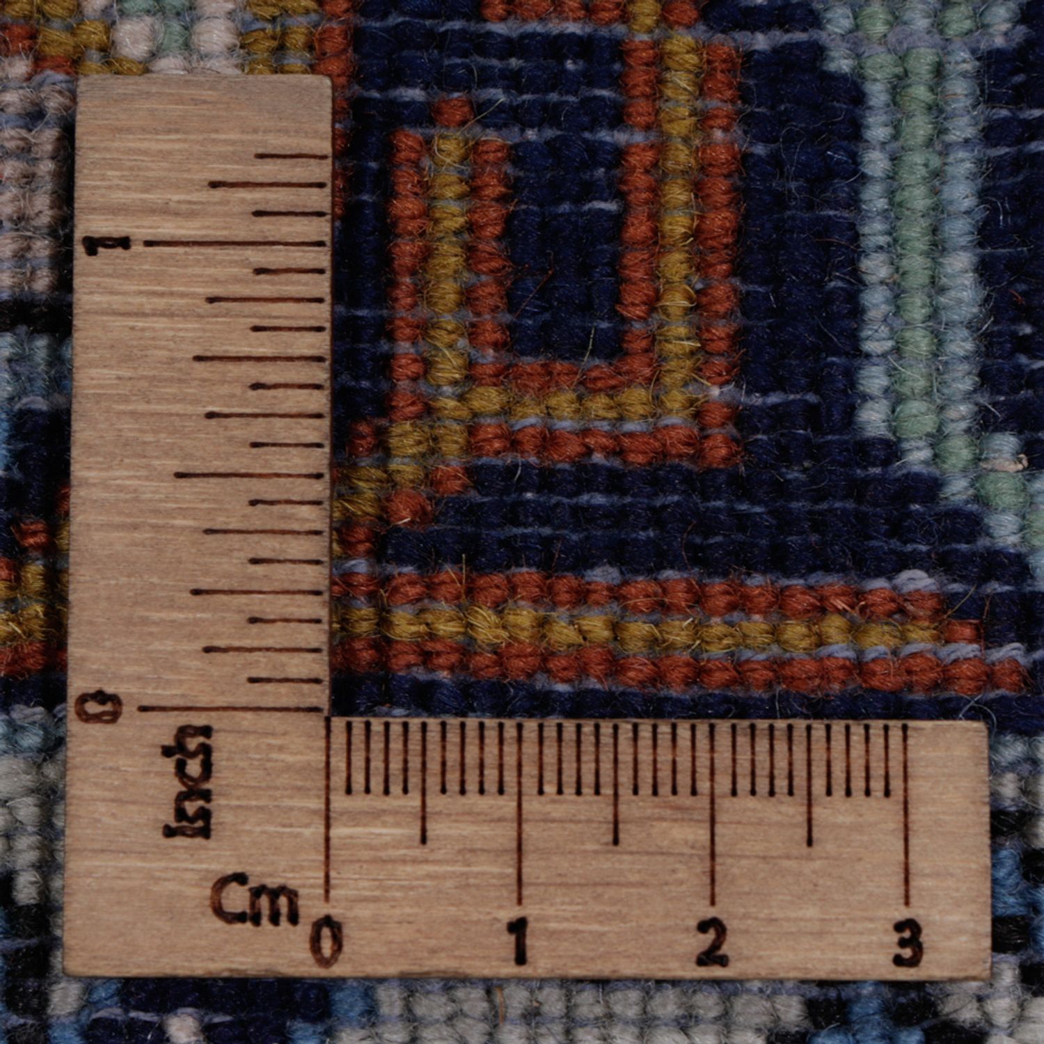 Perský koberec - Keshan - 208 x 134 cm - benzínová modř