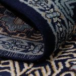 Perský koberec - Keshan - 208 x 134 cm - benzínová modř