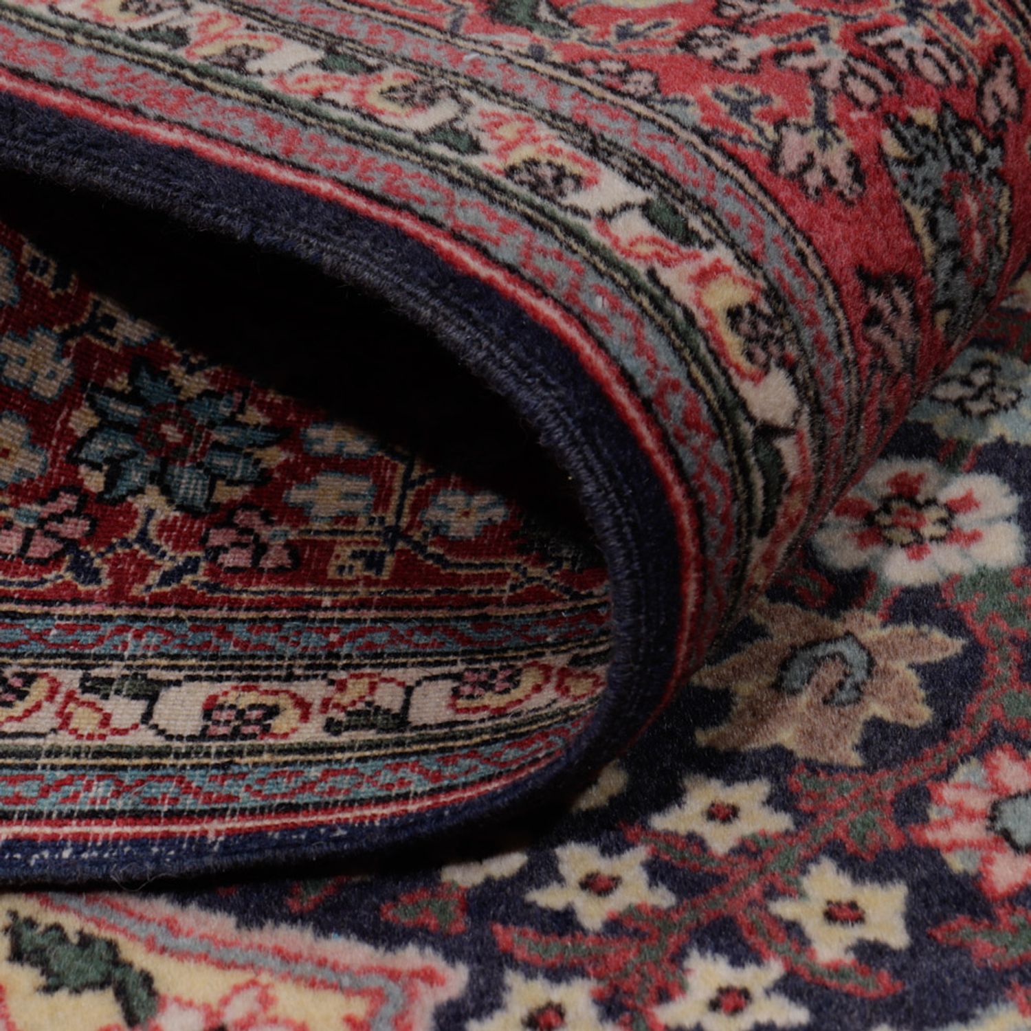 Orientální koberec - Hereke - 184 x 118 cm - tmavě béžová