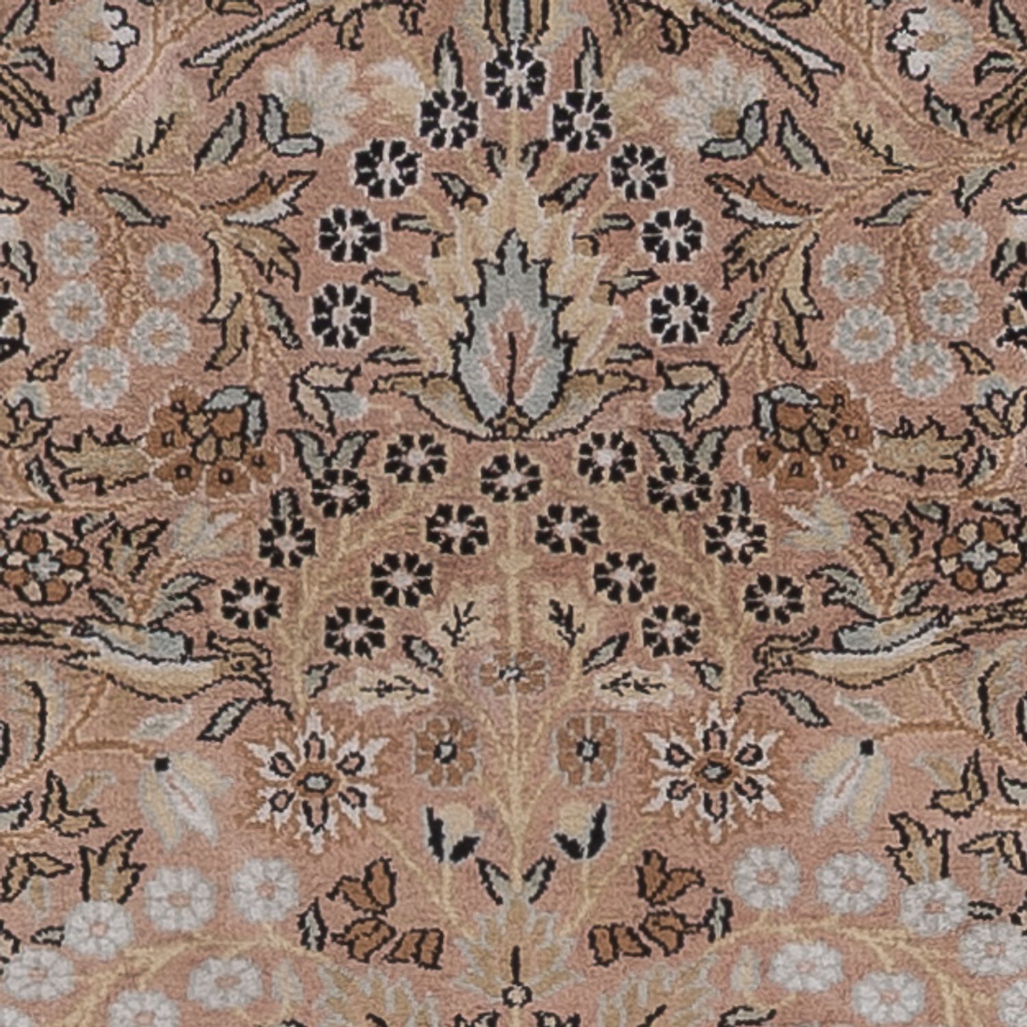 Hedvábný koberec - Kašmírské hedvábí - 188 x 126 cm - tmavě béžová