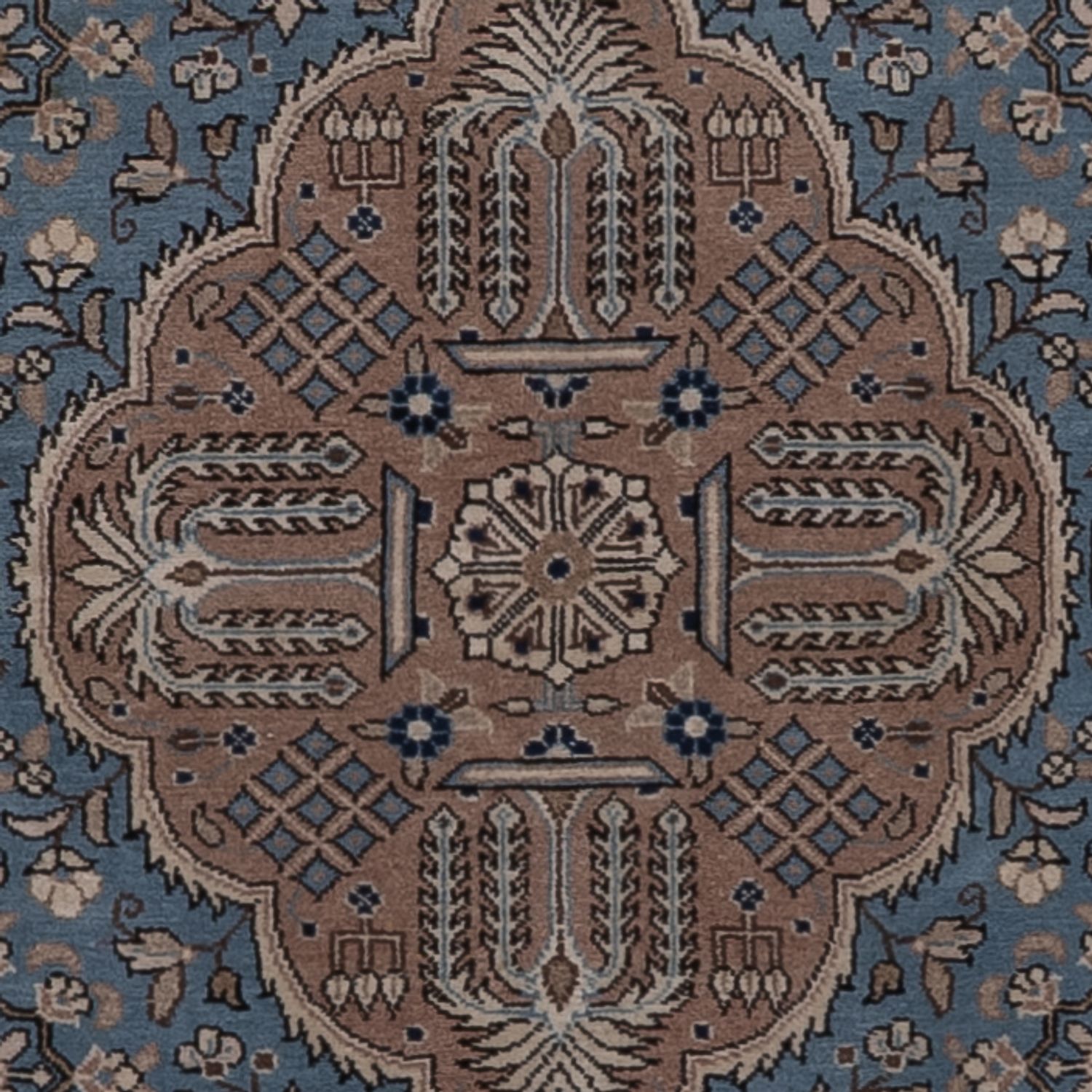 Persisk teppe - Ghom - 209 x 140 cm - blå