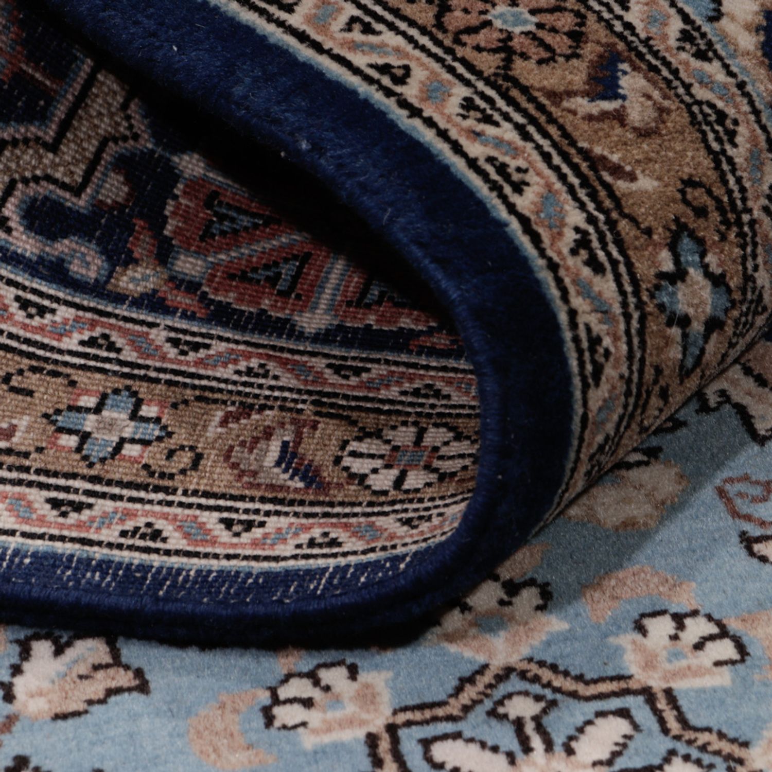 Persisk teppe - Ghom - 209 x 140 cm - blå