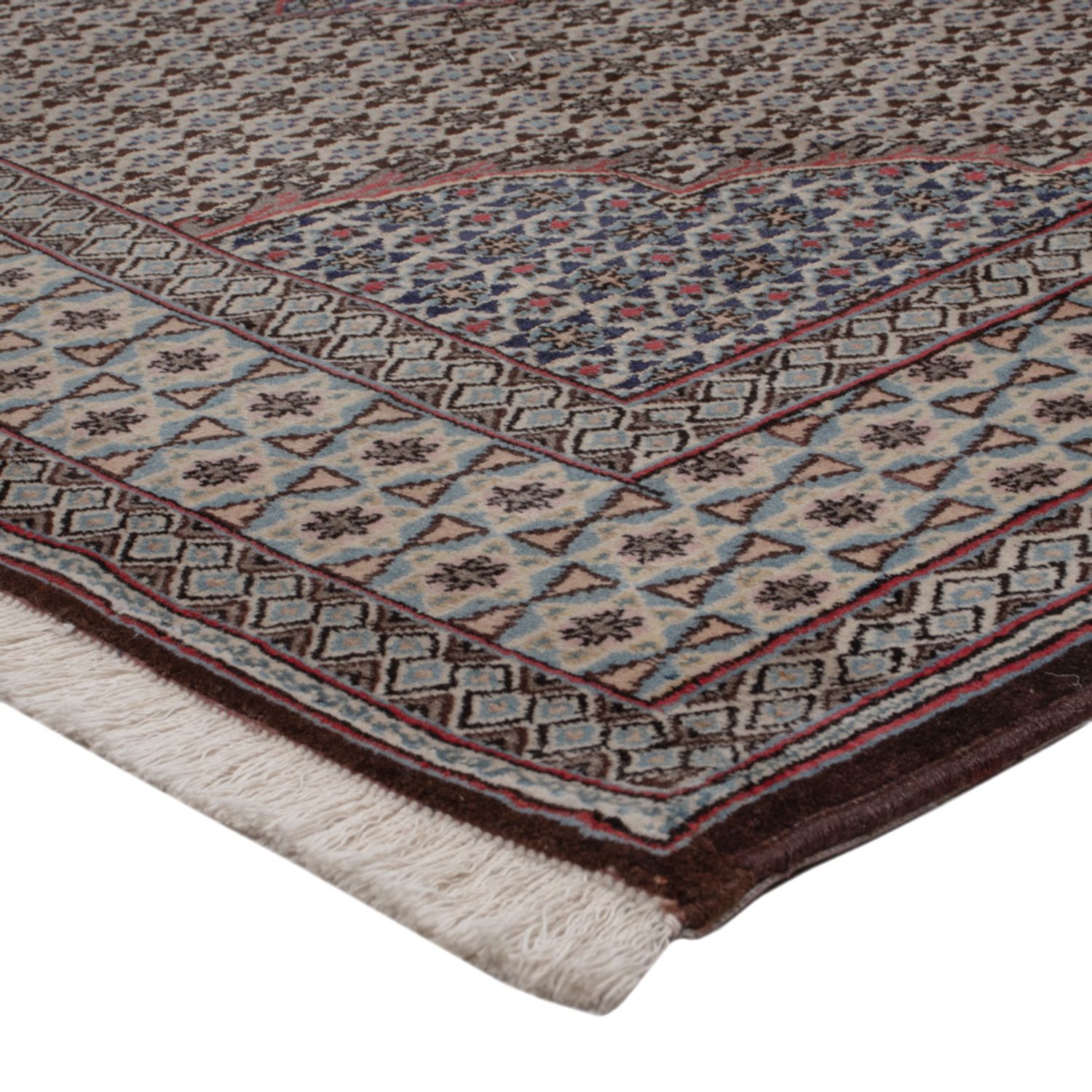 Perský koberec - Tabríz - Královský - 202 x 135 cm - tmavě béžová