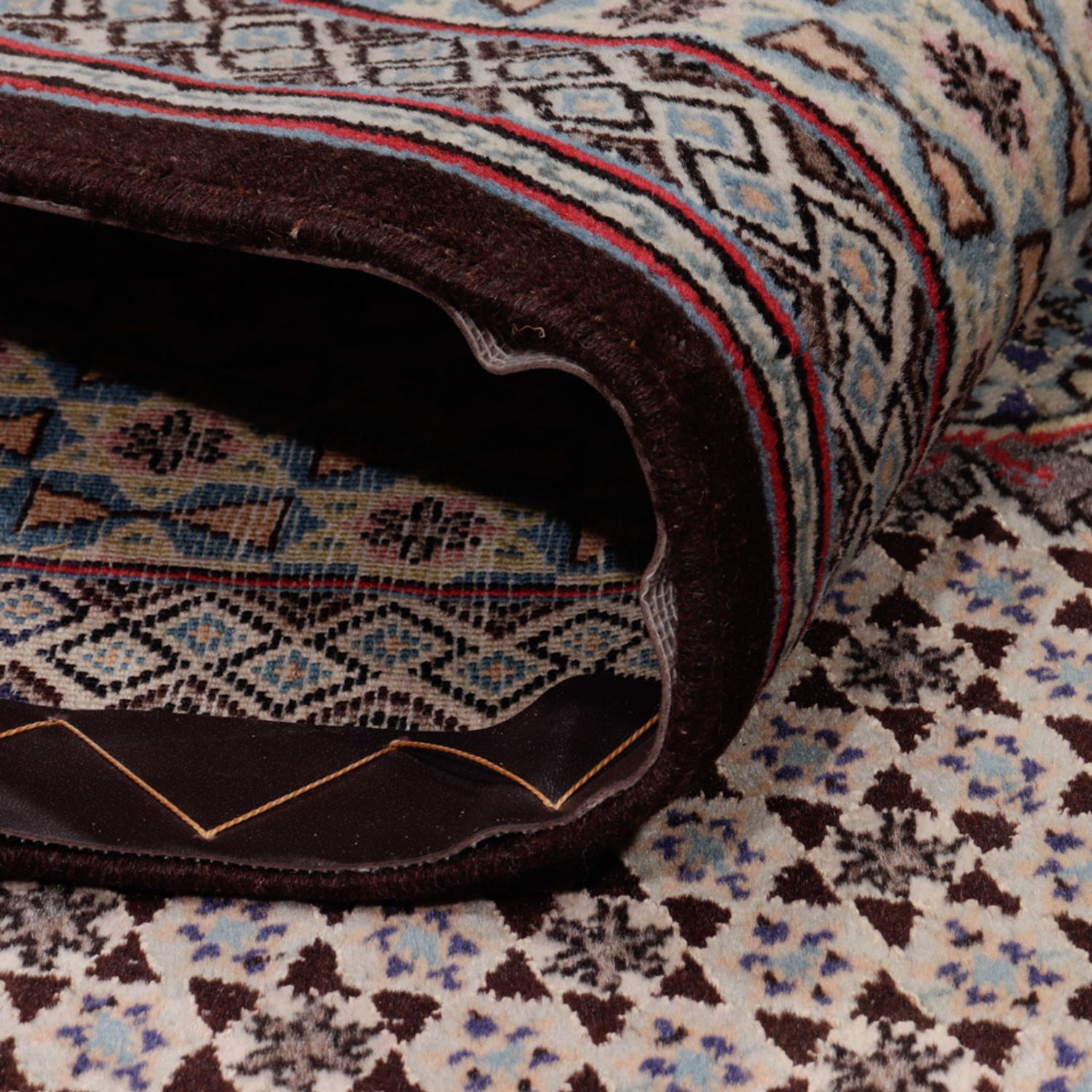 Perský koberec - Tabríz - Královský - 202 x 135 cm - tmavě béžová