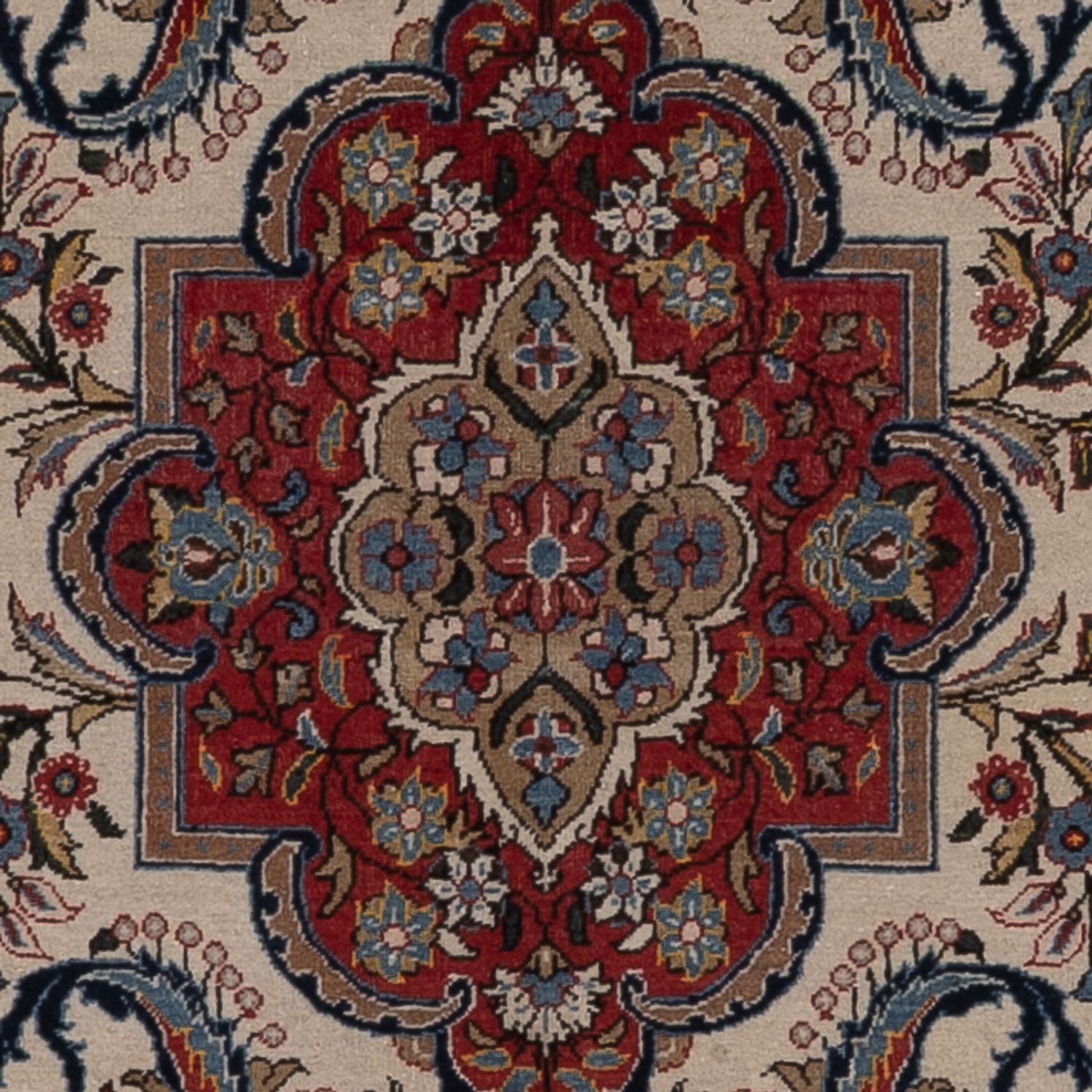 Perský koberec - Isfahán - Premium - 225 x 135 cm - béžová