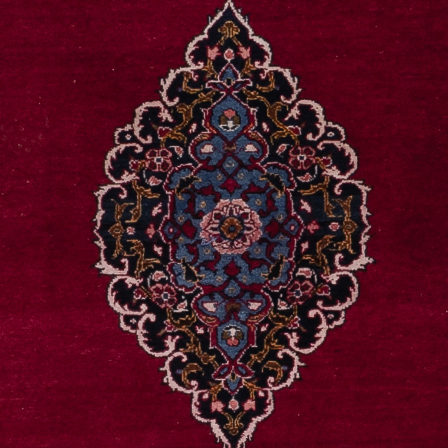 Persisk teppe - Keshan - 198 x 126 cm - mørk rød