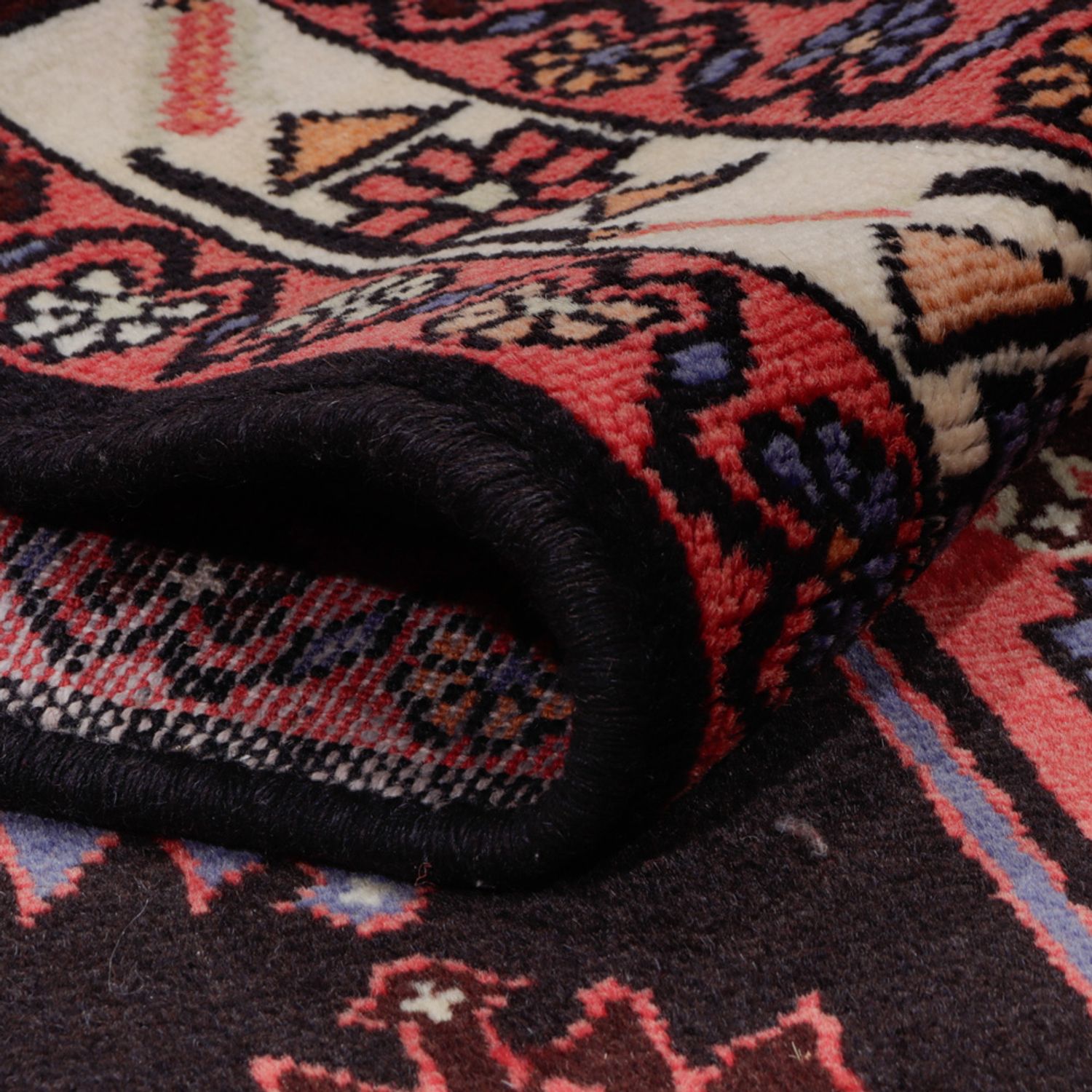 Persisk teppe - Nomadisk - 199 x 130 cm - mørkeblå