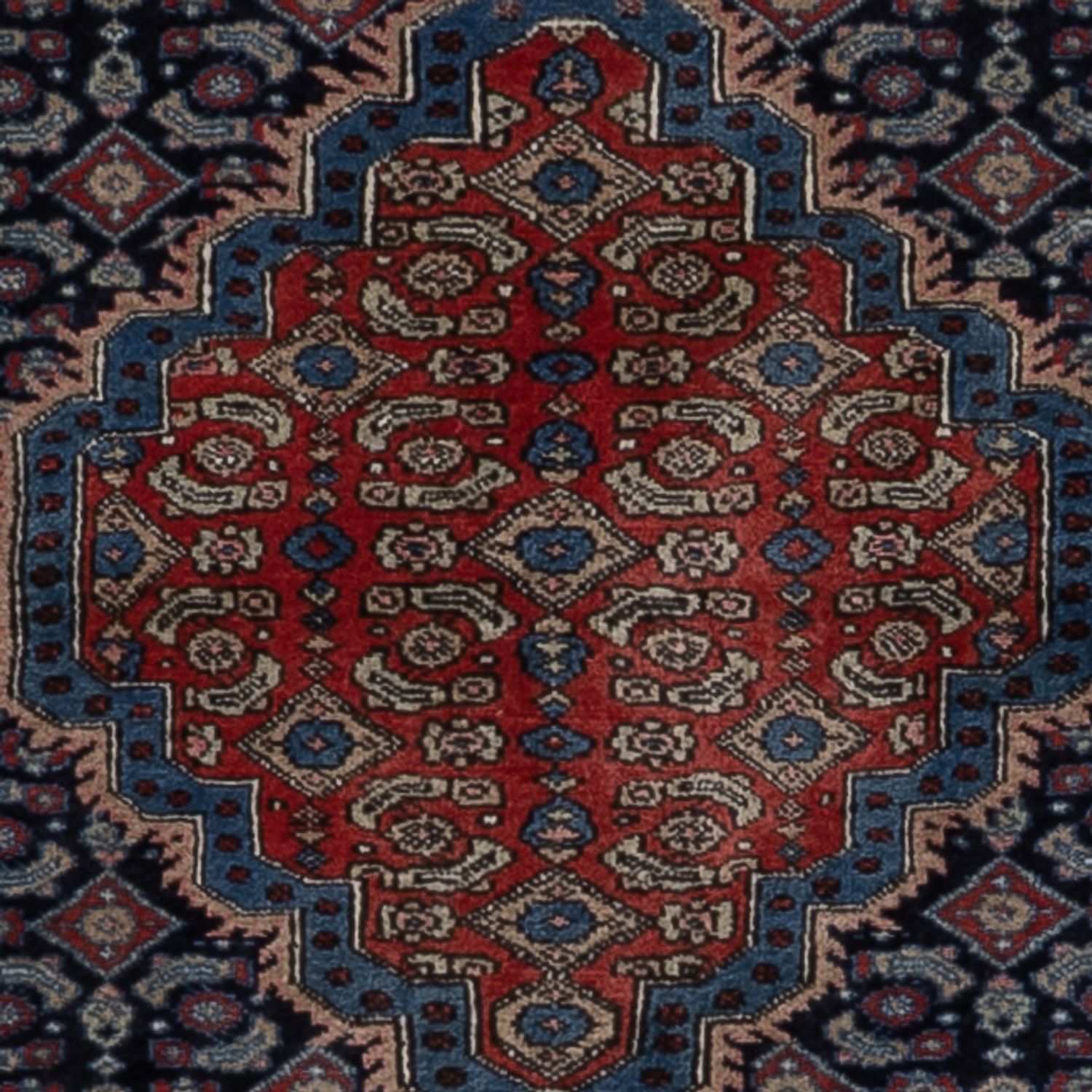 Persisk teppe - Nomadisk - 200 x 134 cm - mørkeblå