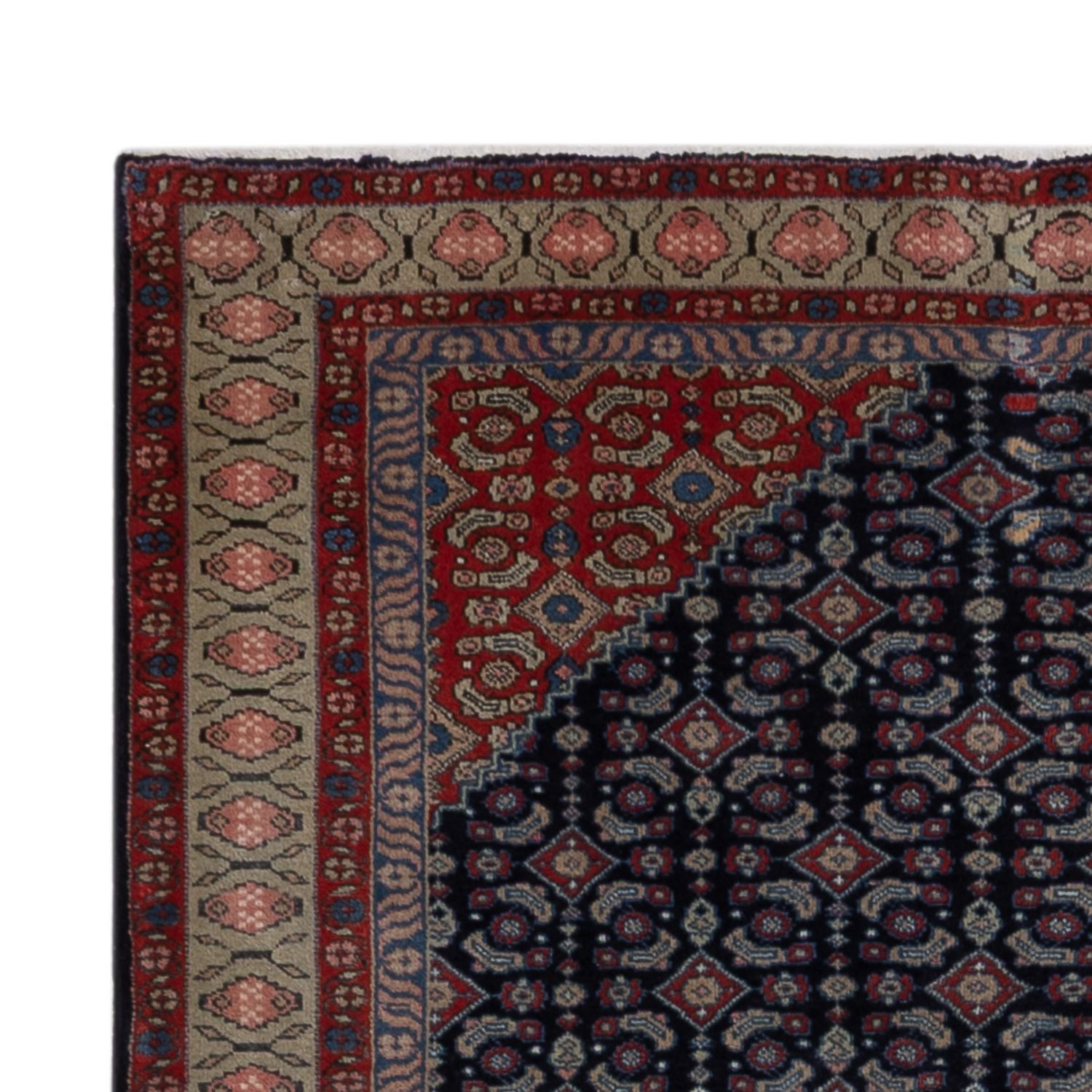 Persisk teppe - Nomadisk - 200 x 134 cm - mørkeblå