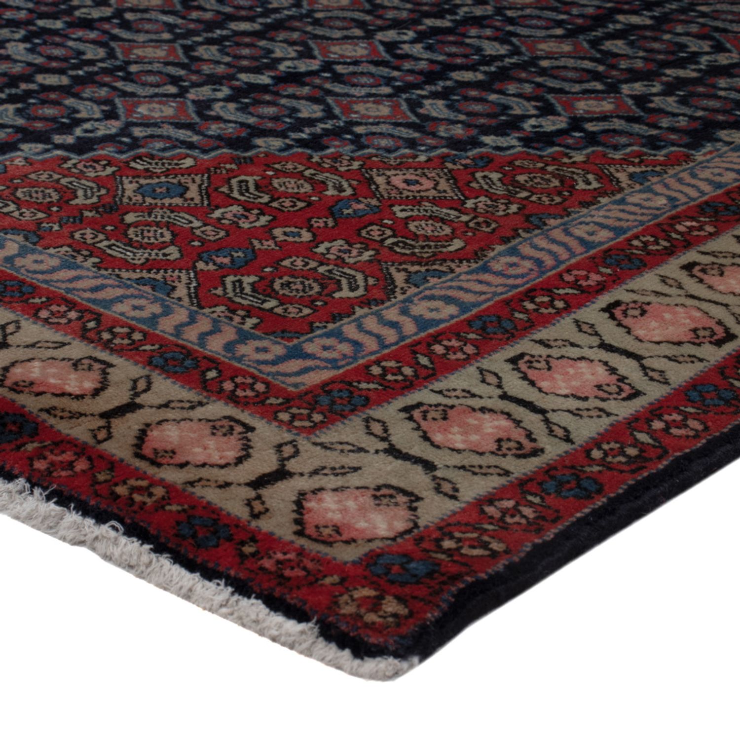 Persisk teppe - Nomadisk - 200 x 134 cm - mørkeblå