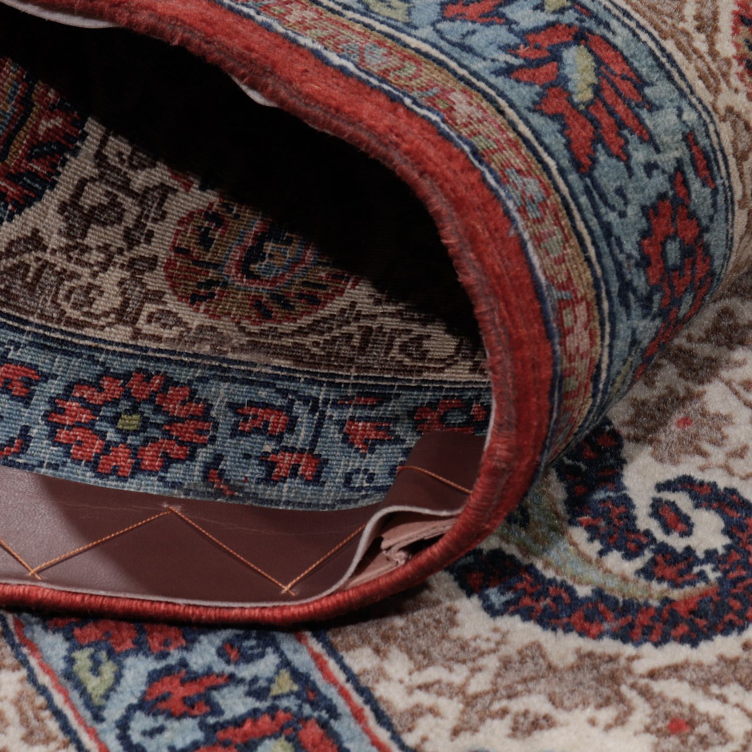 Persisk teppe - Ghom - 203 x 135 cm - laks