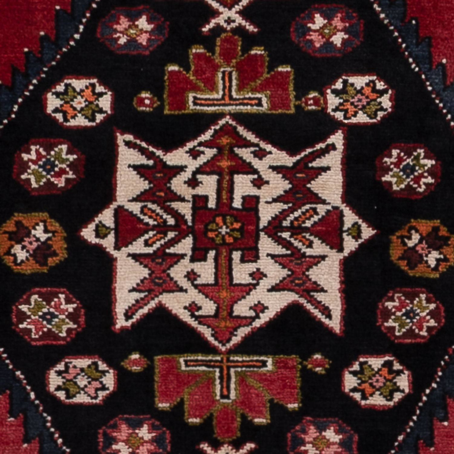 Persisk teppe - Nomadisk - 202 x 136 cm - mørkeblå