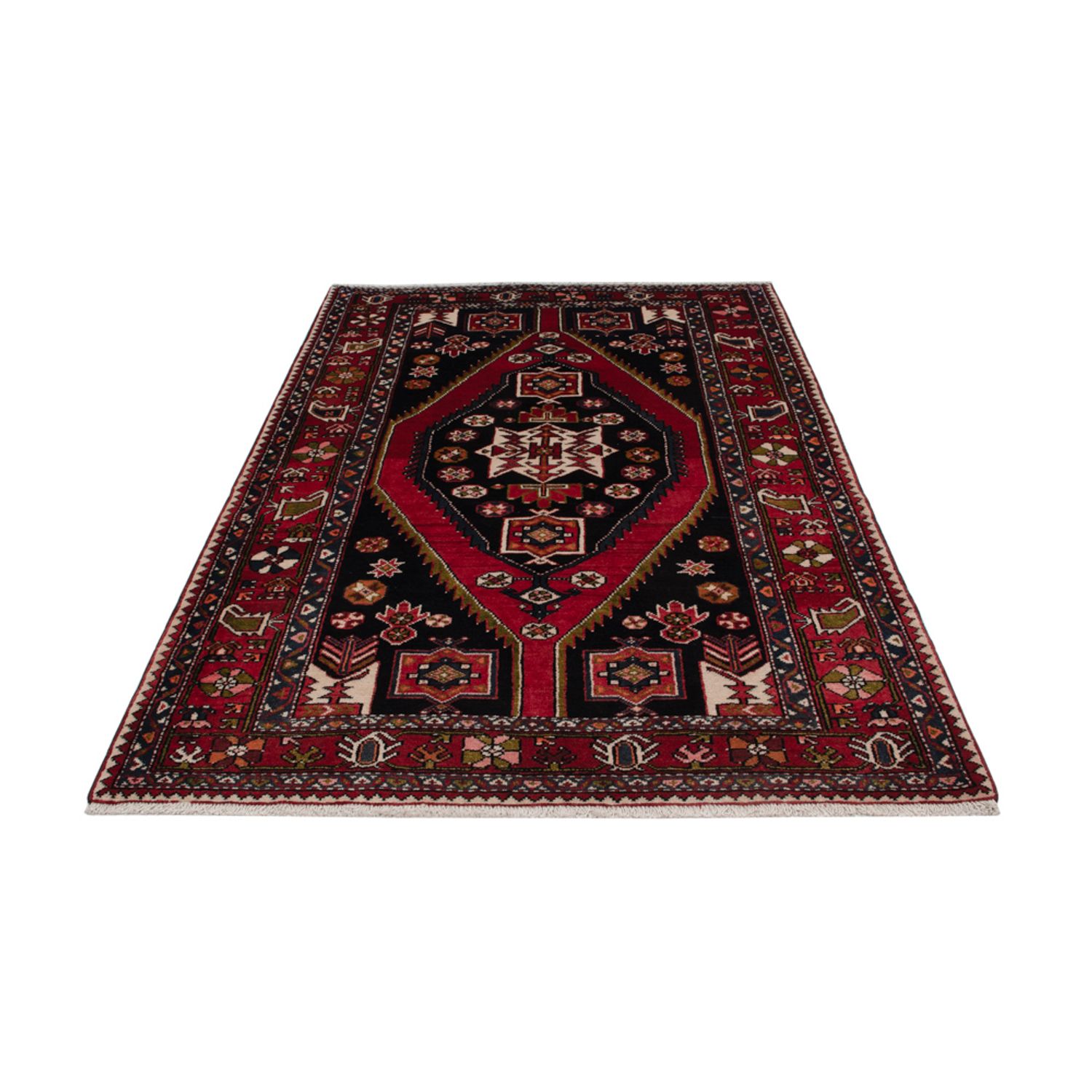 Persisk teppe - Nomadisk - 202 x 136 cm - mørkeblå