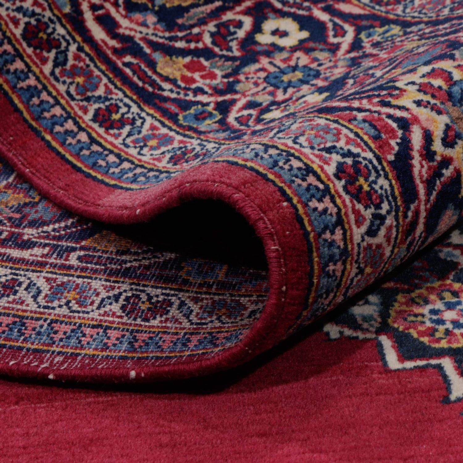 Perský koberec - Keshan - 205 x 135 cm - červená