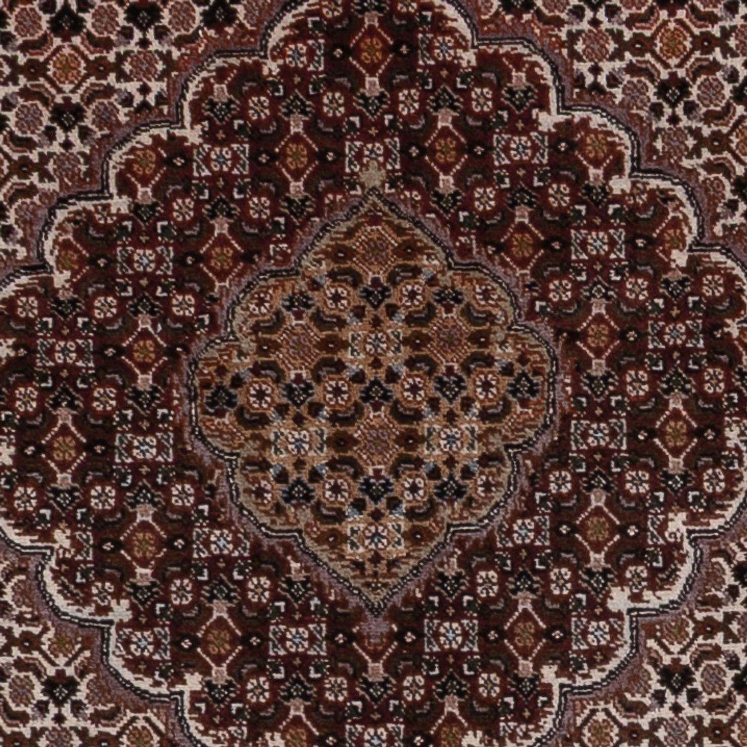 Persisk teppe - Tabriz - 203 x 155 cm - mørk beige