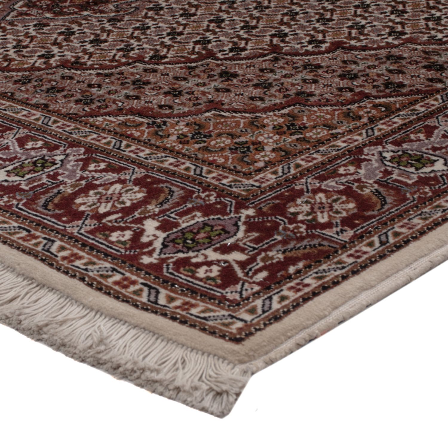 Persisk teppe - Tabriz - 203 x 155 cm - mørk beige