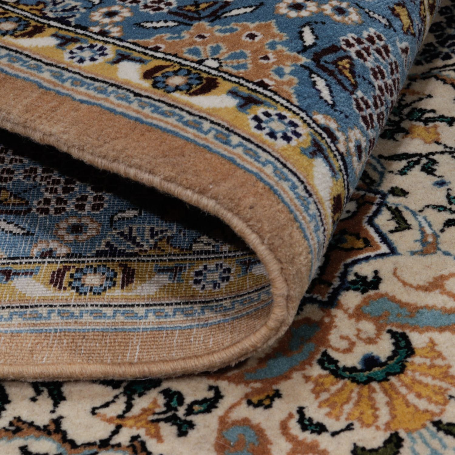 Persisk teppe - Ghom - 209 x 140 cm - sand