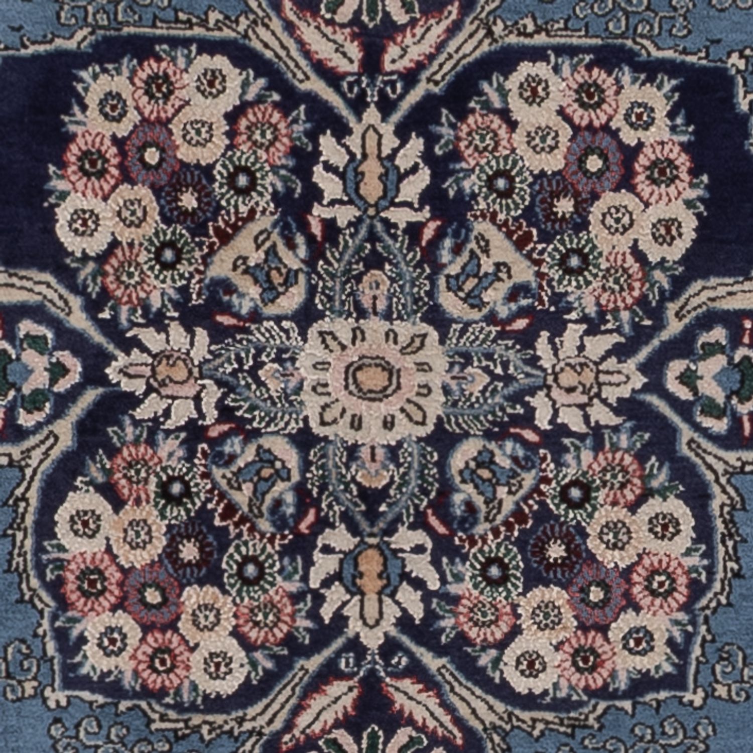 Persisk teppe - Ghom - 218 x 140 cm - blå