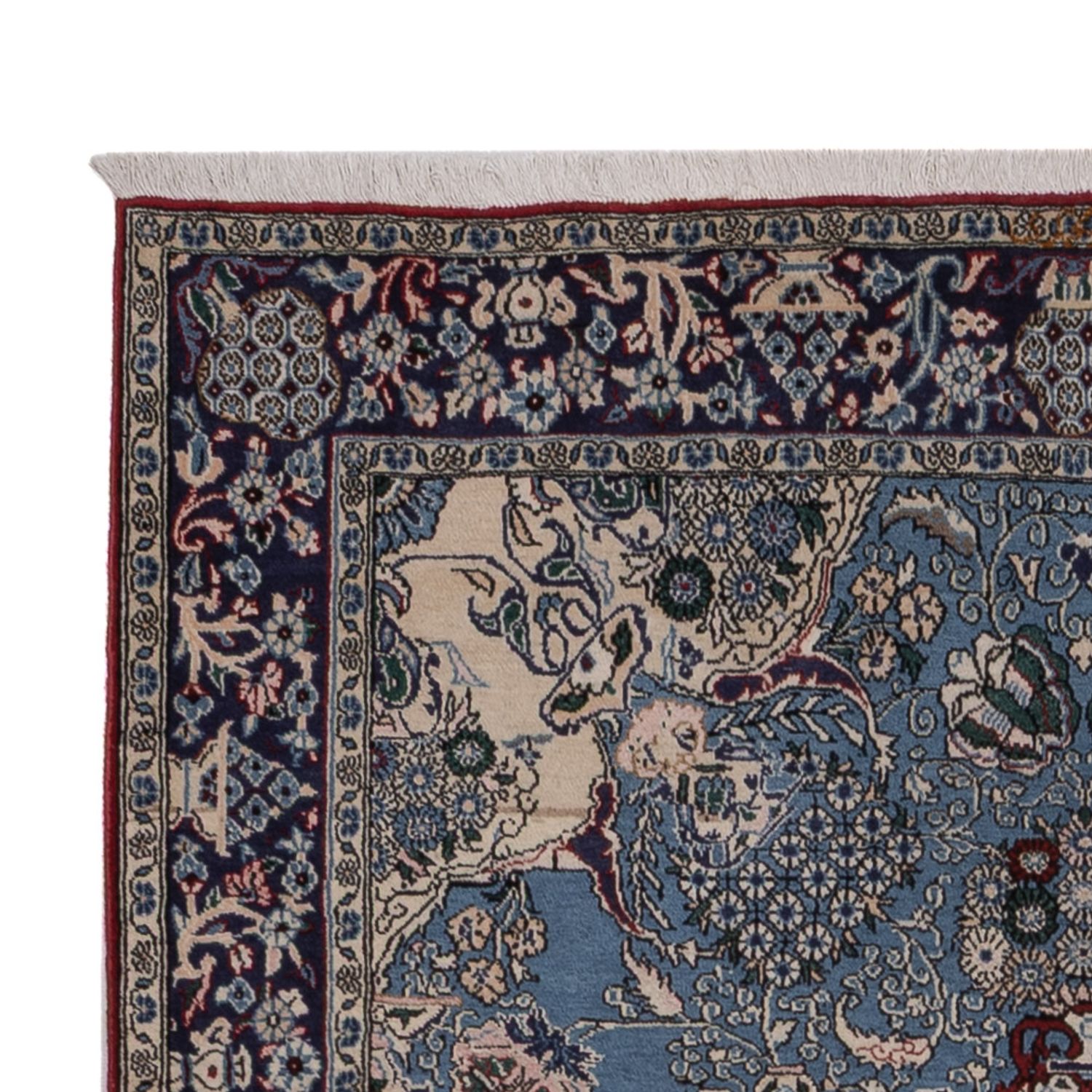 Persisk teppe - Ghom - 218 x 140 cm - blå