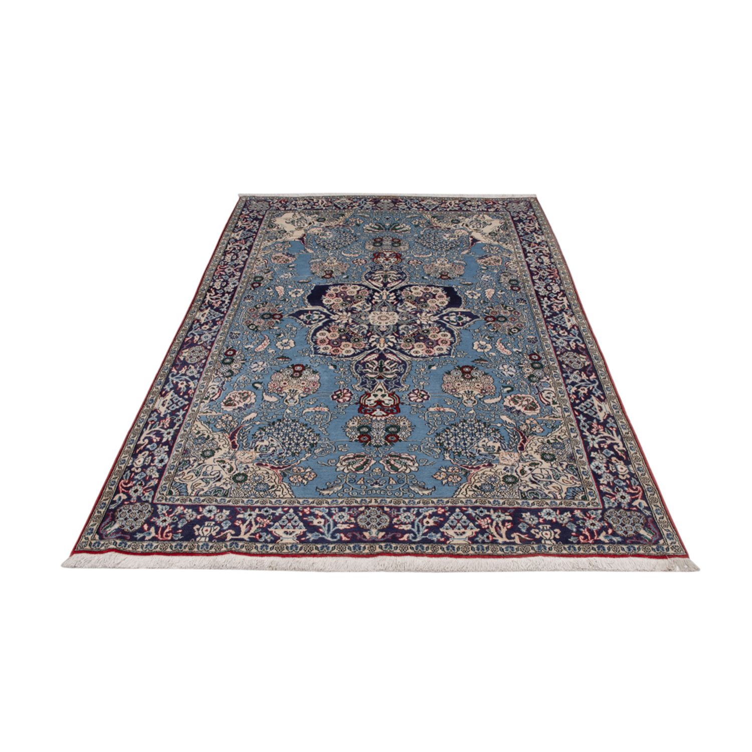 Persisk teppe - Ghom - 218 x 140 cm - blå