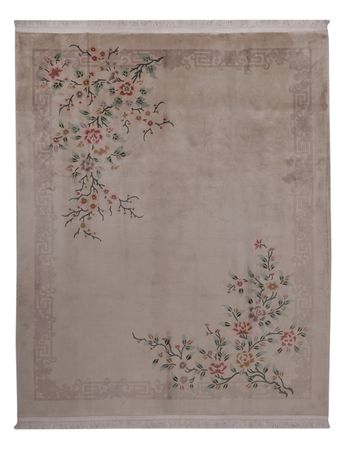 Alfombra china - 307 x 240 cm - beige oscuro