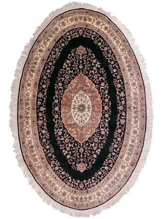 Hedvábný koberec - Čínské hedvábí - 238 x 153 cm - antracitová