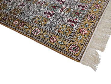 Tapete de seda - China Seda - 93 x 63 cm - multicolorido