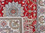 Alfombra de seda - Seda china - 89 x 62 cm - rojo