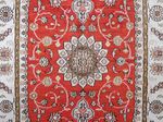Alfombra de seda - Seda china - 93 x 61 cm - rojo