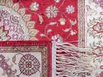 Alfombra de seda - Seda china - 90 x 59 cm - rojo