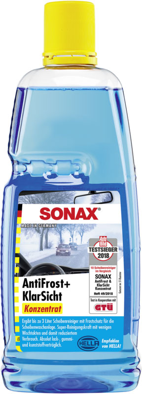 SONAX Frostschutz, Scheibenreinigungsanlage AntiFrost+KlarSicht Konzentrat