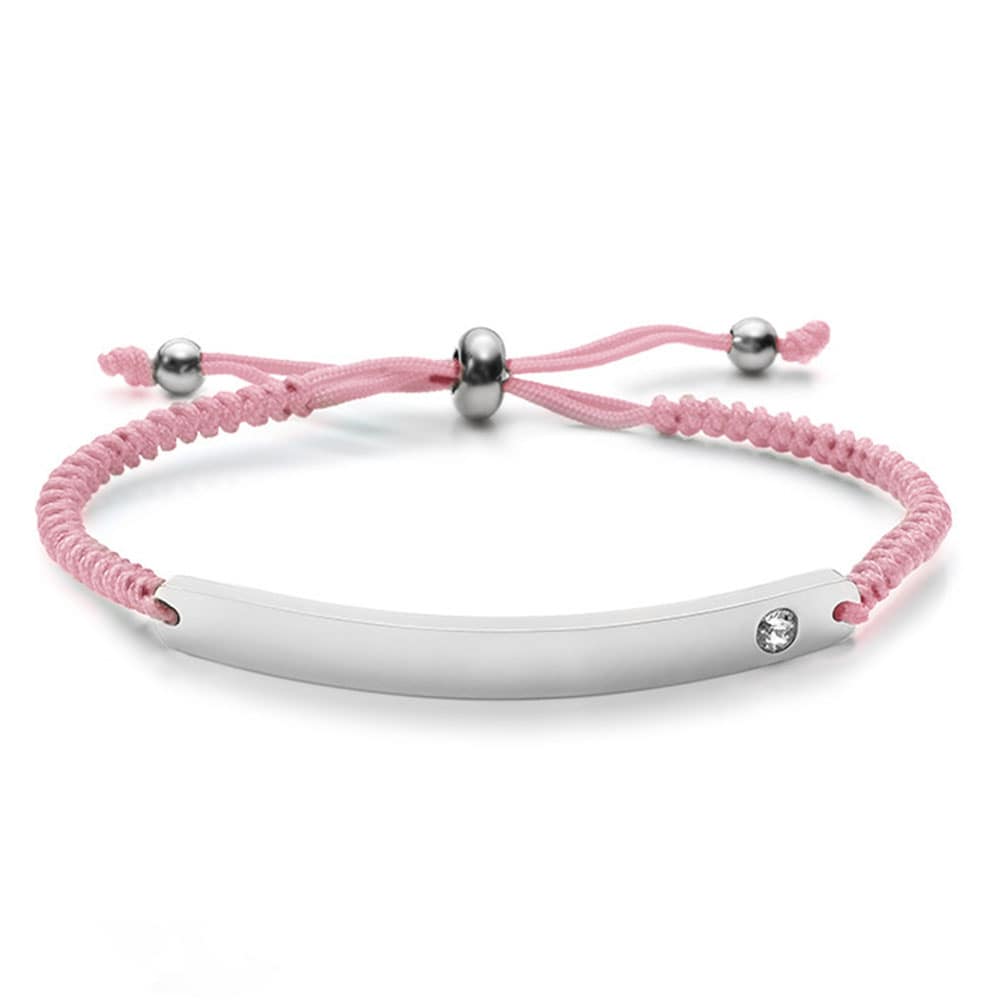 Armband für individuelle Wunschgravur - rosa Armband für individuelle Wunschgravur - rosa